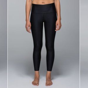 Lululemon High Times Crop leggings black shine 8